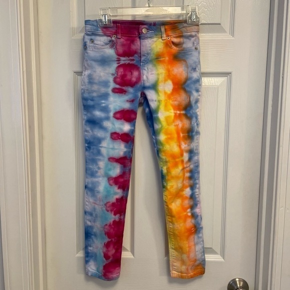 Tie dyed Vineyard Vines Girls stretch Jeans - Picture 1 of 5
